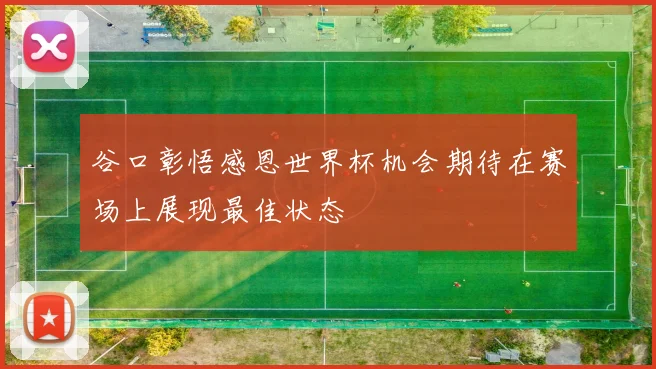 谷口彰悟感恩世界杯机会期待在赛场上展现最佳状态